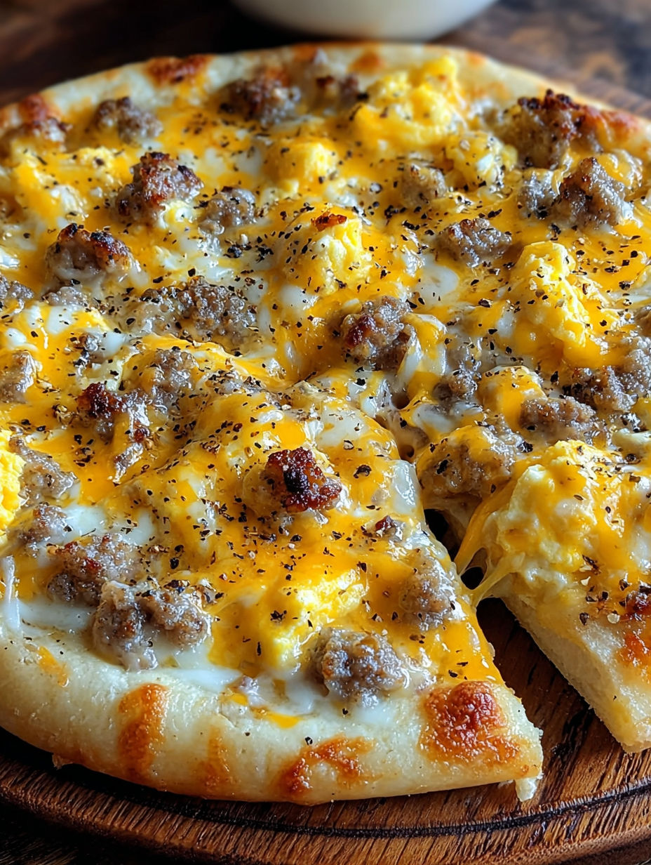 A slice of pizza with cheese and sausage.