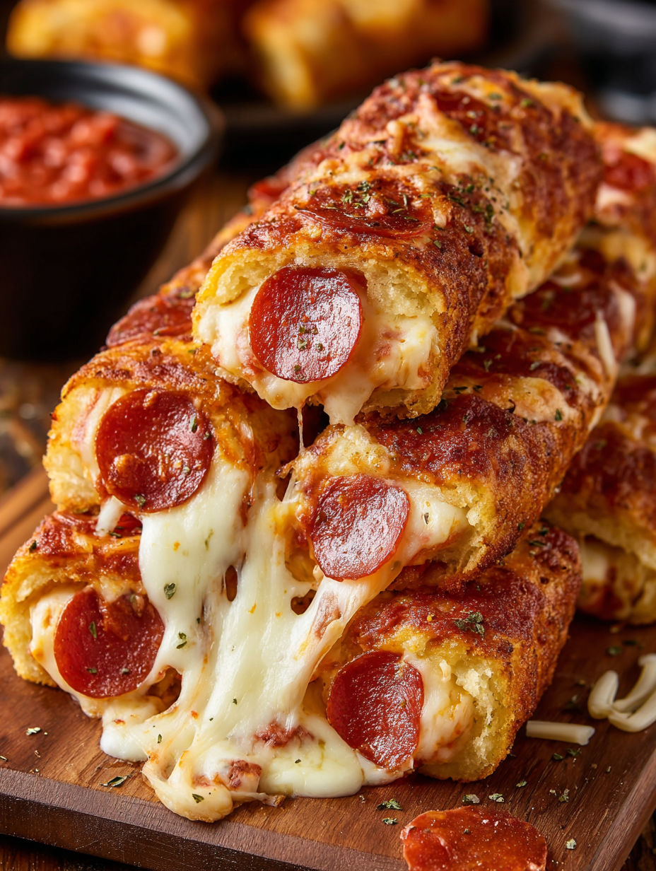 A pizza with pepperoni and cheese.