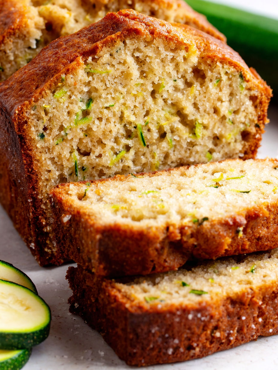 A loaf of sourdough bread with zucchini.
