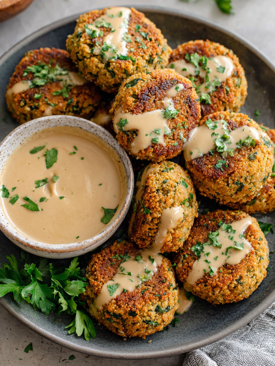 A plate of food with a bowl of sauce.
