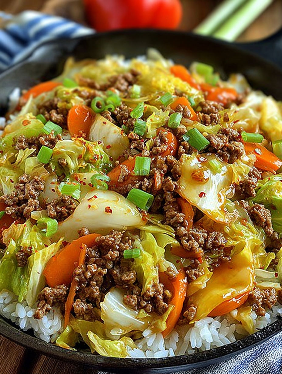 A bowl of food with meat and vegetables.