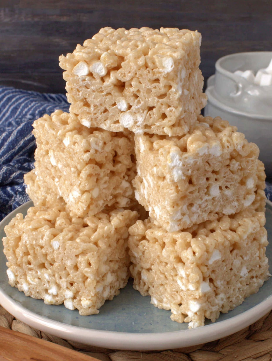 A stack of marshmallows on a plate.