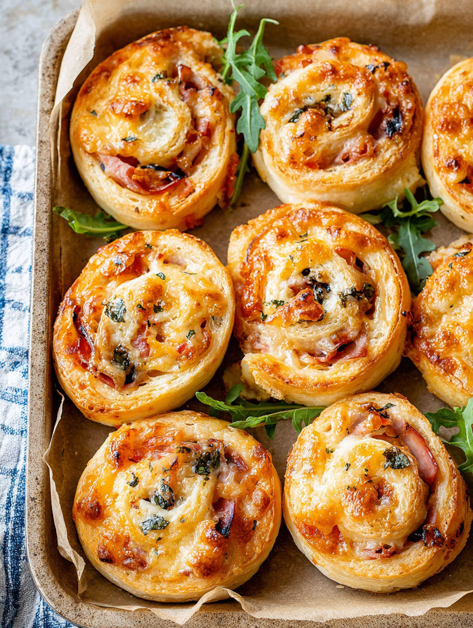 A box of ham and cheese pinwheels.