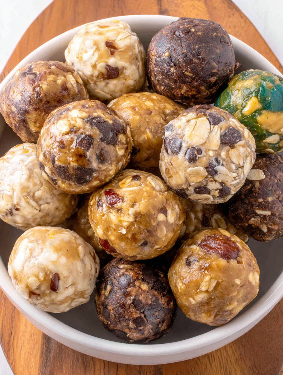 A bowl of protein balls.