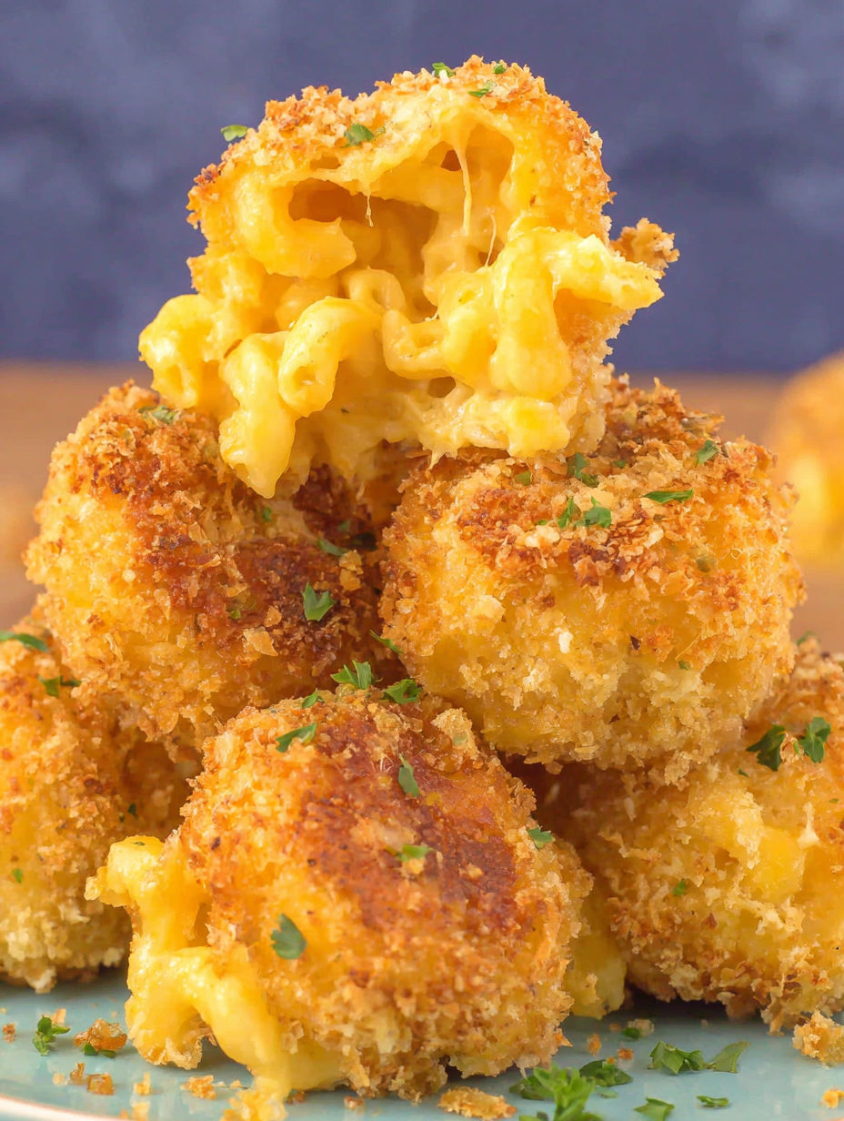 A stack of macaroni and cheese.