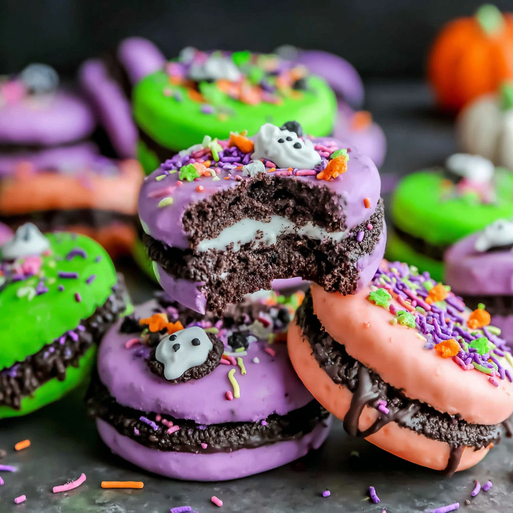 Halloween chocolate covered oreos.