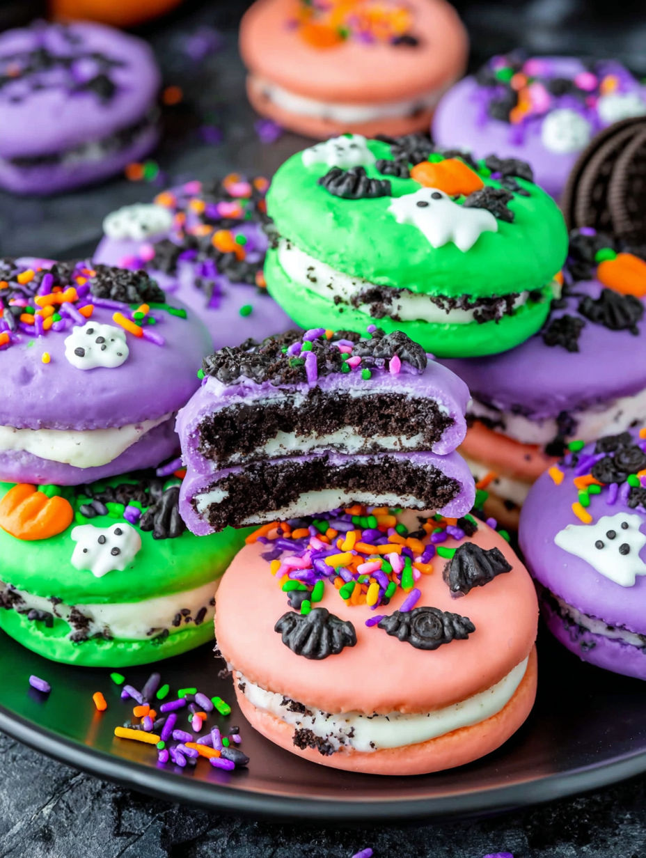 Halloween chocolate covered Oreos.