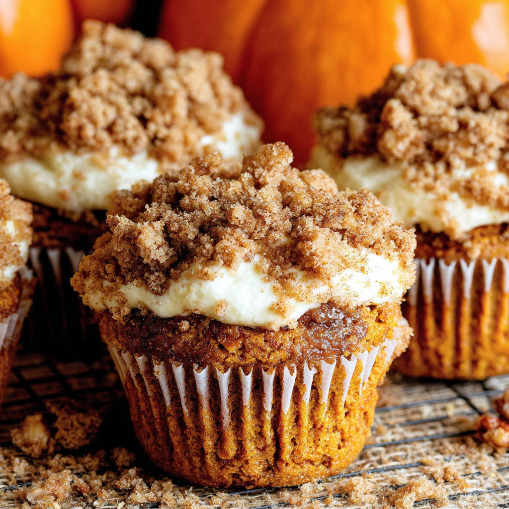 Pumpkin Cream Cheese Muffins.