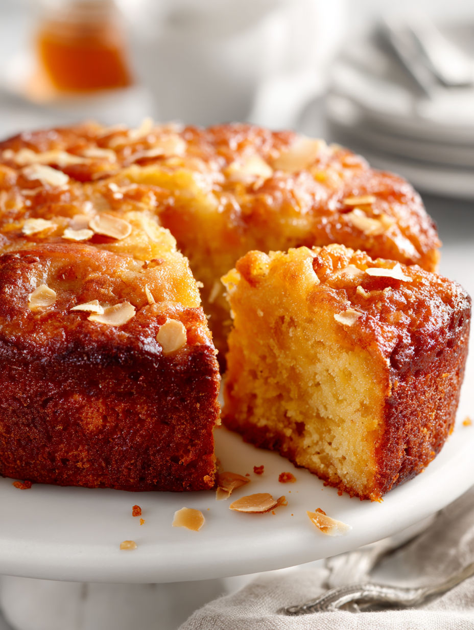 A slice of cake on a plate.