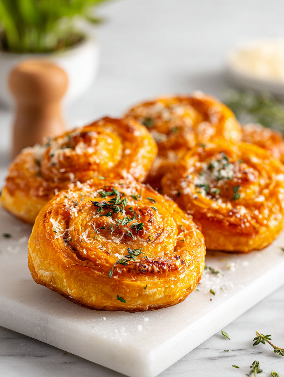 Pumpkin Puff Pastry Pinwheels.