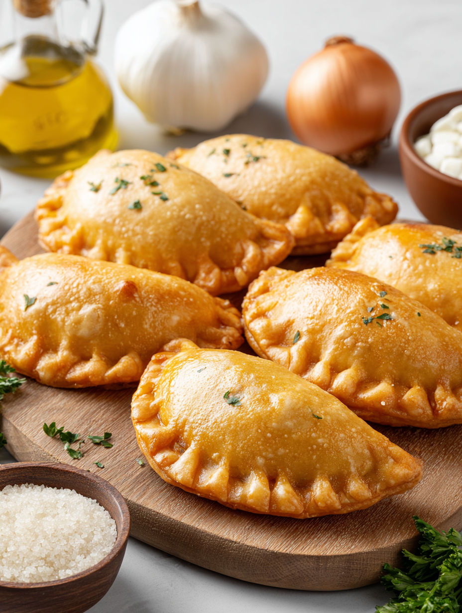 A plate of butternut squash empanadas.