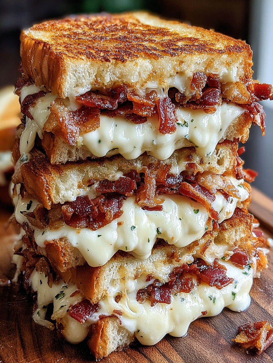 Triple cheese bacon ranch melt.