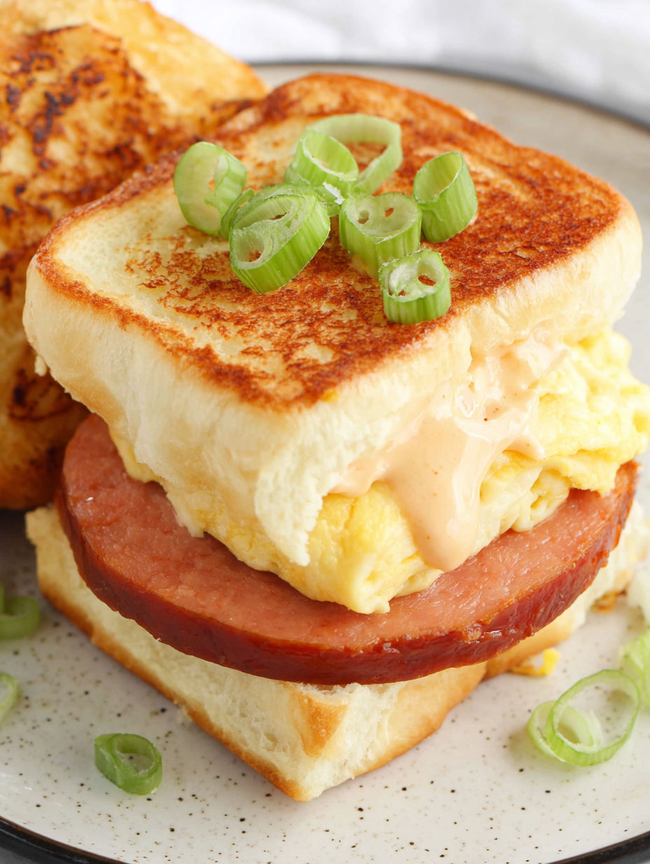 A breakfast sandwich with eggs, cheese, and bacon.