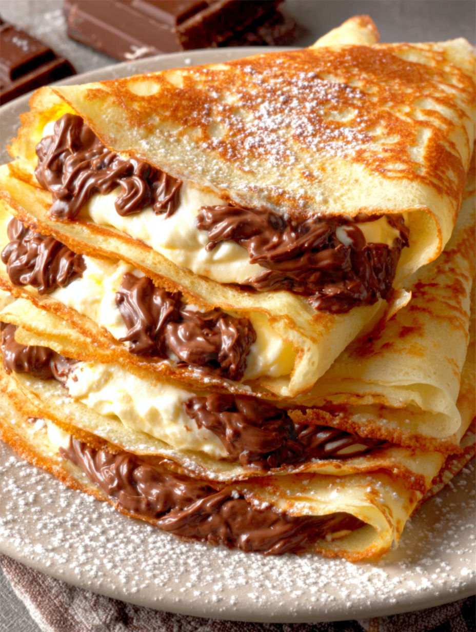 Niesamowite Naleśniki z Kremem i Czekoladą.