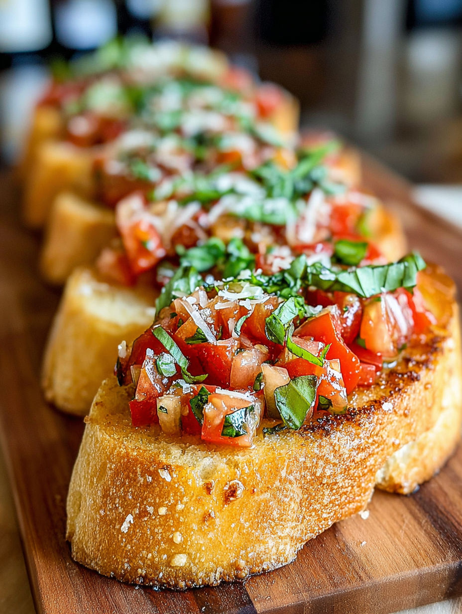 A plate of garlic and parmesan toast.