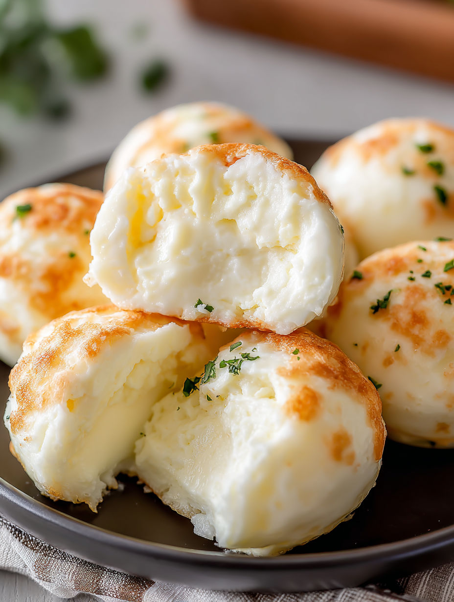 A plate of egg white bites.