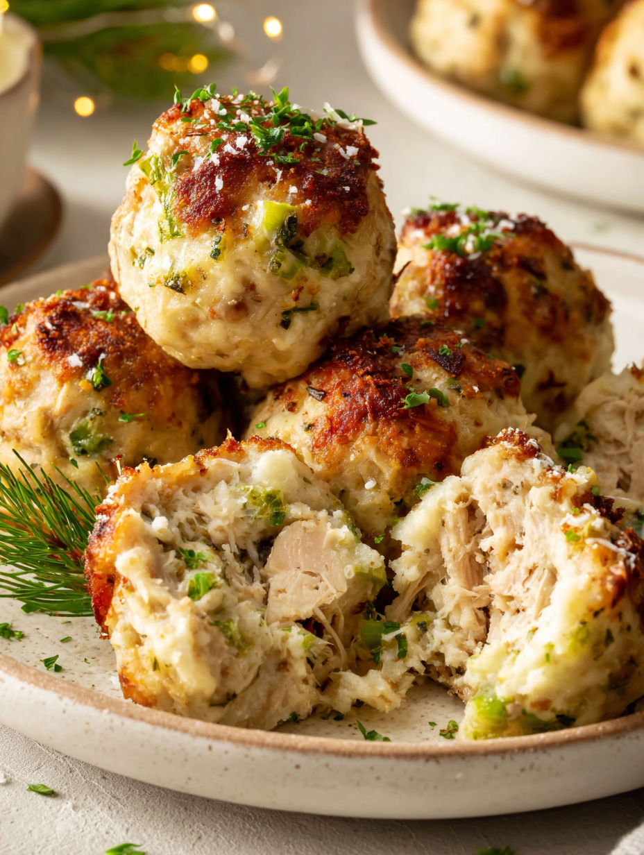 A plate of food with meatballs and broccoli.