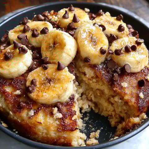 A slice of banana pancake bake.