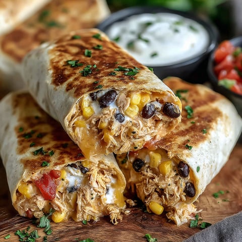 A delicious Southwest Chicken Burrito.