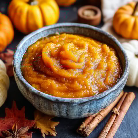 A bowl of creamy puré de calabaza.