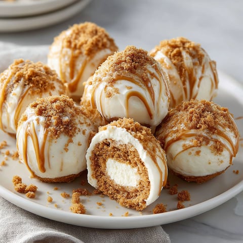 A plate of pumpkin cheesecake balls.