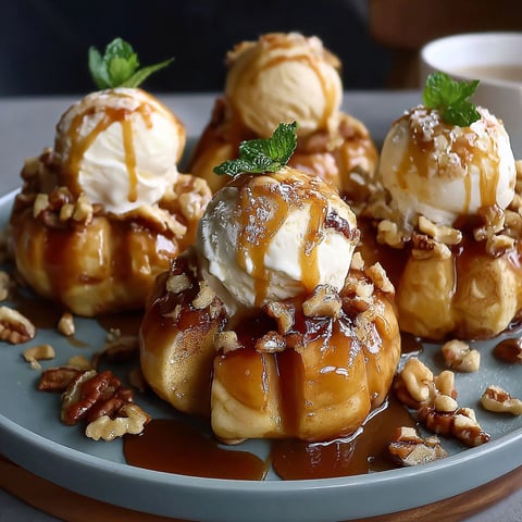 A plate of delicious desserts with a Bloomin Apples Recipe.